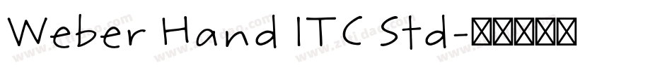 Weber Hand ITC Std字体转换